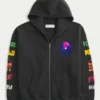Hollister x Taco Bell Bluza z kapturem i zamkiem błyskawicznym Hollister x Taco Bell Bluza z kapturem i zamkiem błyskawicznym