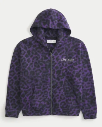 Hollister x Taco Bell Bluza z kapturem i zamkiem błyskawicznym Hollister x Taco Bell Bluza z kapturem i zamkiem błyskawicznym