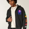 Hollister x Taco Bell Bluza z kapturem i zamkiem błyskawicznym Hollister x Taco Bell Bluza z kapturem i zamkiem błyskawicznym