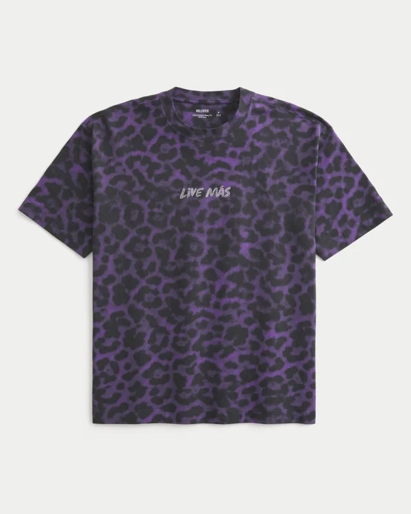 Hollister x Taco Bell Boxy Heavyweight Shine Graphic Tee Hollister x Taco Bell Boxy Heavyweight Shine Graphic Tee