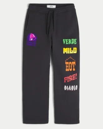 Hollister x Taco Bell Graficzne luźne spodnie dresowe