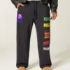 Hollister x Taco Bell Graficzne luźne spodnie dresowe Hollister x Taco Bell Graficzne luźne spodnie dresowe