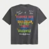 Hollister x Taco Bell Koszulka z nadrukiem o prostym kroju i grubej dzianinie