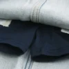 Jasna spódniczka mini z denimu typu shoelace Jasna spódniczka mini z denimu typu shoelace
