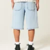 Jasne, bardzo luźne szorty jeansowe Jasne, bardzo luźne szorty jeansowe