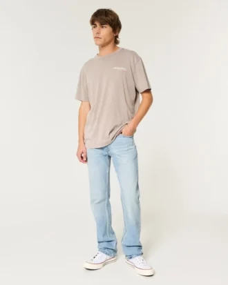 Jasne dżinsy typu bootcut