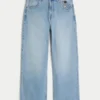 Jasne dżinsy z nadrukiem astronauty Super Baggy Jeans Jasne dżinsy z nadrukiem astronauty Super Baggy Jeans