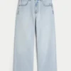 Jasne dżinsy z nadrukiem New York Graphic Super Baggy Jasne dżinsy z nadrukiem New York Graphic Super Baggy