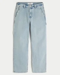 Jasne, luźne dżinsy typu baggy