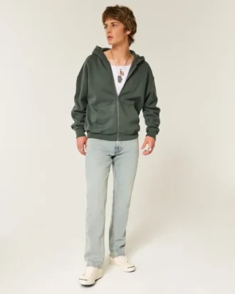 Jasne, proste jeansy slim fit