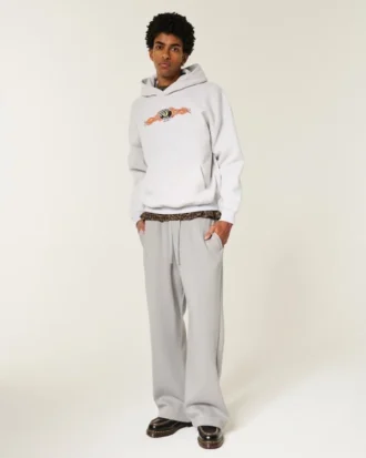 Kieszeń z tyłu Los Angeles Graphic Super Baggy Sweatpants