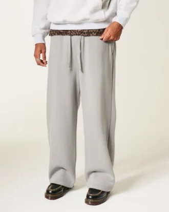 Kieszeń z tyłu Los Angeles Graphic Super Baggy Sweatpants