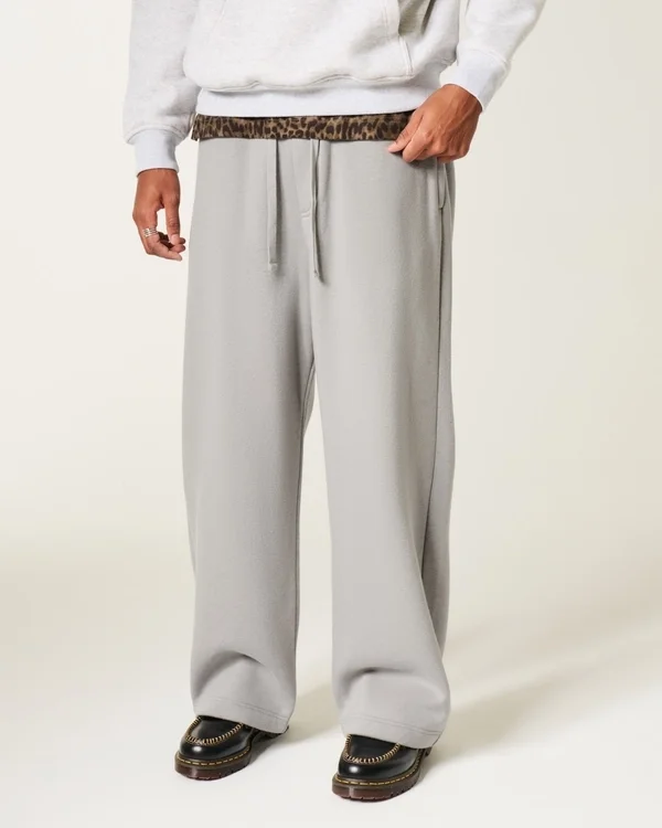 Kieszeń z tyłu Los Angeles Graphic Super Baggy Sweatpants Kieszeń z tyłu Los Angeles Graphic Super Baggy Sweatpants