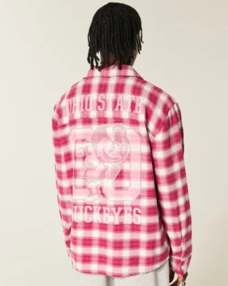 Koszula flanelowa z nadrukiem Ohio State University Buckeyes Koszula flanelowa z nadrukiem Ohio State University Buckeyes