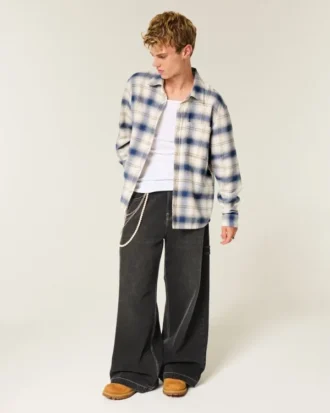 Koszula flanelowa z nadrukiem University of Michigan Wolverines Koszula flanelowa z nadrukiem University of Michigan Wolverines