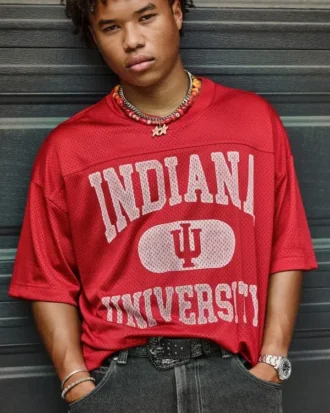 Koszulka futbolowa Indiana University Hoosiers z nadrukiem Koszulka futbolowa Indiana University Hoosiers z nadrukiem