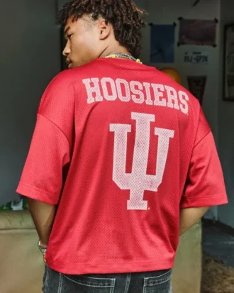 Koszulka futbolowa Indiana University Hoosiers z nadrukiem Koszulka futbolowa Indiana University Hoosiers z nadrukiem