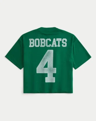 Koszulka futbolowa z grafiką Ohio University Bobcats Koszulka futbolowa z grafiką Ohio University Bobcats
