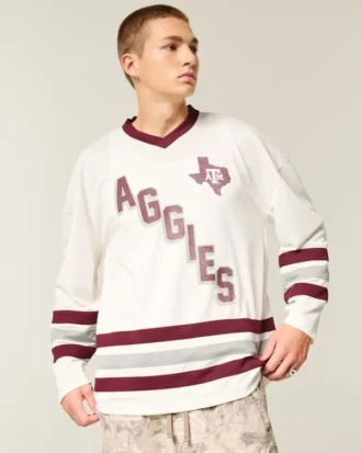 Koszulka hokejowa z grafiką Texas A&M University Aggies Koszulka hokejowa z grafiką Texas A&M University Aggies