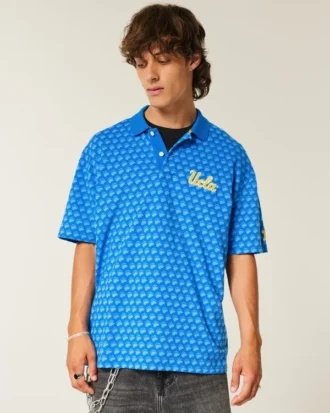 Koszulka polo z nadrukiem UCLA Koszulka polo z nadrukiem UCLA