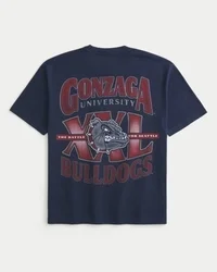 Koszulka z nadrukiem Boxy Gonzaga University Bulldogs Koszulka z nadrukiem Boxy Gonzaga University Bulldogs