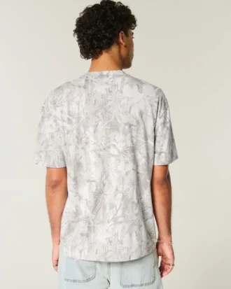 Koszulka z nadrukiem Boxy New York University Graphic Camo Koszulka z nadrukiem Boxy New York University Graphic Camo