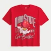Koszulka z nadrukiem Boxy Ohio State Buckeyes Koszulka z nadrukiem Boxy Ohio State Buckeyes