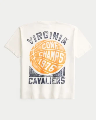 Koszulka z nadrukiem Boxy University of Virginia Cavaliers