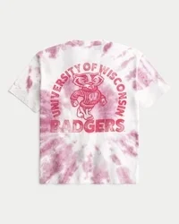 Koszulka z nadrukiem Boxy University of Wisconsin Badgers