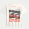 Koszulka z nadrukiem Dodge Charger Daytona, o kroju prostym i grubym materiale Koszulka z nadrukiem Dodge Charger Daytona, o kroju prostym i grubym materiale