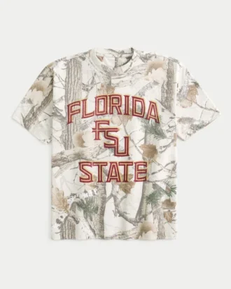 Koszulka z nadrukiem Florida State University Seminoles Graphic Camo Tee