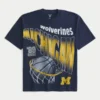 Koszulka z nadrukiem Michigan Wolverines Koszulka z nadrukiem Michigan Wolverines