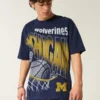 Koszulka z nadrukiem Michigan Wolverines Koszulka z nadrukiem Michigan Wolverines