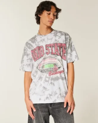 Koszulka z nadrukiem Ohio State University Buckeyes