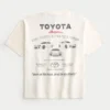 Koszulka z nadrukiem Toyota Supra, o prostym kroju i grubej dzianinie Koszulka z nadrukiem Toyota Supra, o prostym kroju i grubej dzianinie