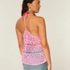 Koszulka z tyłem typu racerback w stylu szydełkowym Koszulka z tyłem typu racerback w stylu szydełkowym
