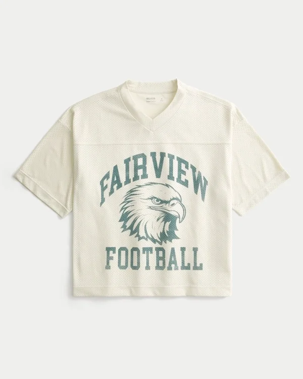 Krótka koszulka z nadrukiem futbolowym Fairview Krótka koszulka z nadrukiem futbolowym Fairview