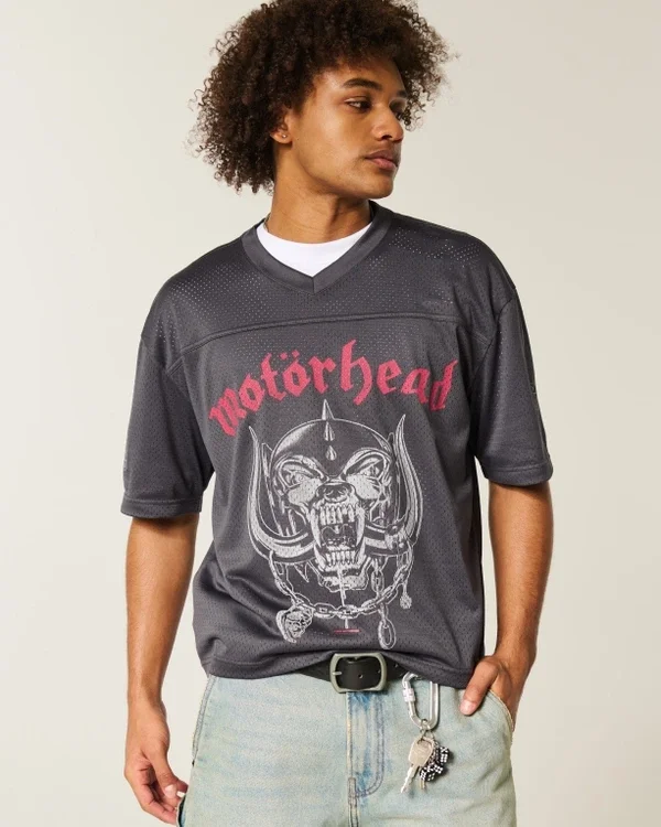 Krótka koszulka z nadrukiem Motörhead Krótka koszulka z nadrukiem Motörhead