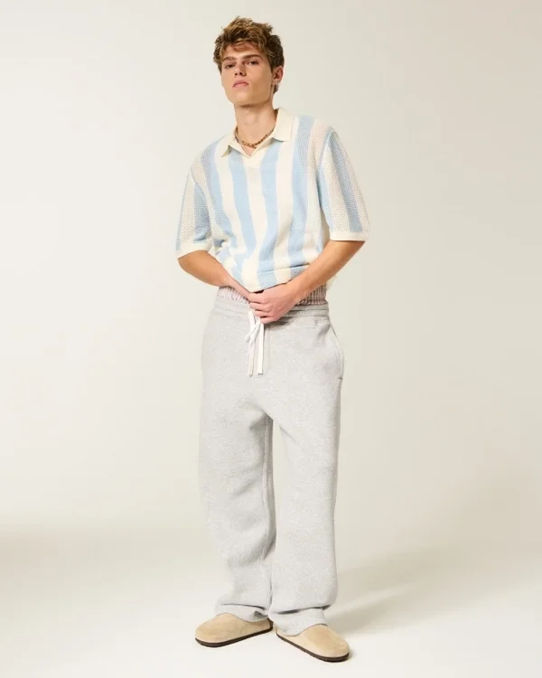 Krótki sweter polo z krótkim rękawem Krótki sweter polo z krótkim rękawem