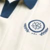 Krótki sweter polo z krótkim rękawem Krótki sweter polo z krótkim rękawem