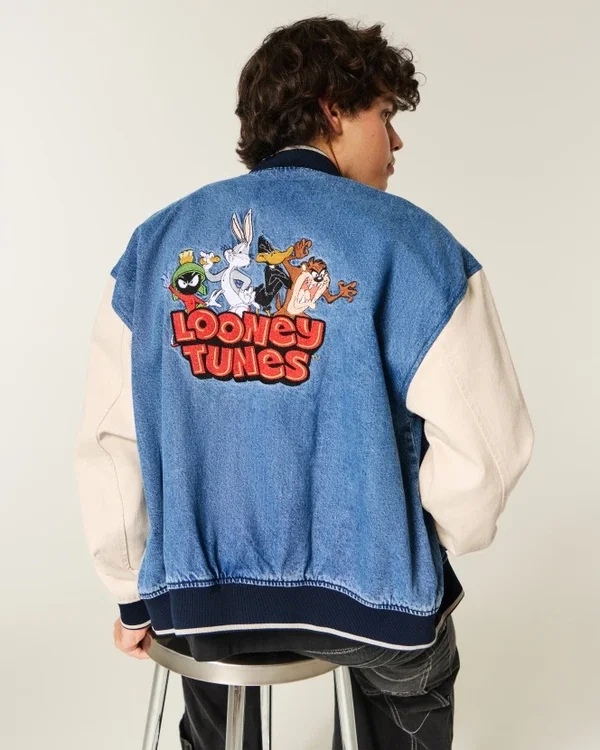 Kurtka dżinsowa z nadrukiem Looney Tunes Kurtka dżinsowa z nadrukiem Looney Tunes