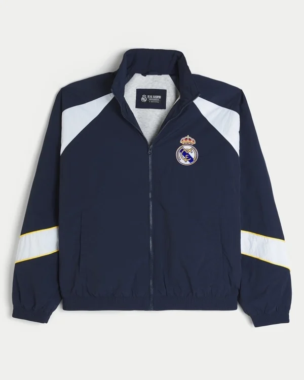 Kurtka dresowa z grafiką Real Madrid CF z podszewką z polaru Kurtka dresowa z grafiką Real Madrid CF z podszewką z polaru