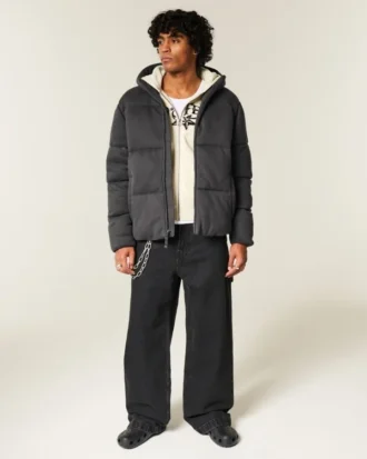 Kurtka puchowa Hollister Feel Good Fleece