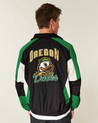 Kurtka wiatrówka z nadrukiem University of Oregon Ducks Kurtka wiatrówka z nadrukiem University of Oregon Ducks