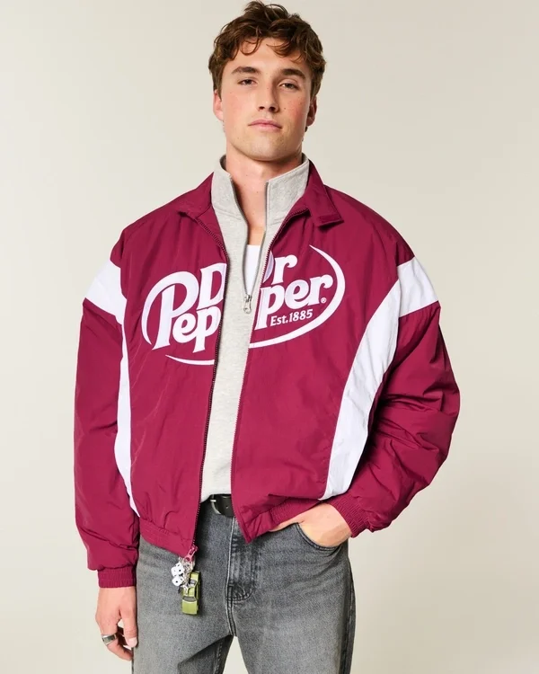 Kurtka wyścigowa z nadrukiem Dr Pepper Kurtka wyścigowa z nadrukiem Dr Pepper