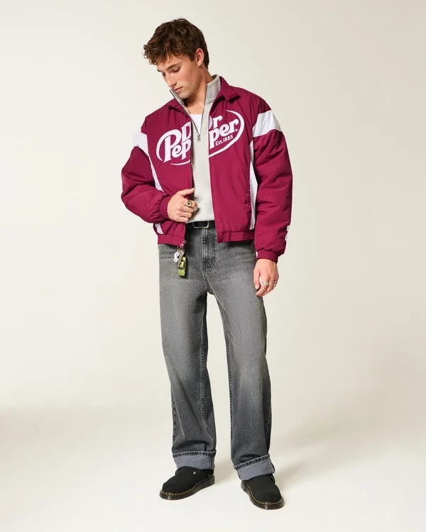 Kurtka wyścigowa z nadrukiem Dr Pepper Kurtka wyścigowa z nadrukiem Dr Pepper