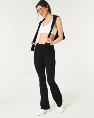 Legginsy Gilly Hicks Active Recharge z wysokim stanem i rozszerzanymi nogawkami