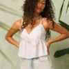 Lekka bluzka babydoll w paisley