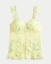 Lekka szyfonowa bluzka typu babydoll