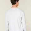 Luźna bawełniana koszulka z długim rękawem Luźna bawełniana koszulka z długim rękawem